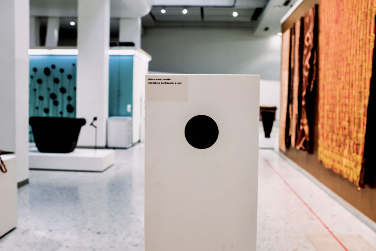 Out of sound installation at Encounters with the immaterial exhibition